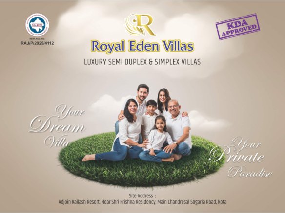 Royal Eden Villas – Luxury Semi Duplex & Simplex Villas (3BHK), Kota