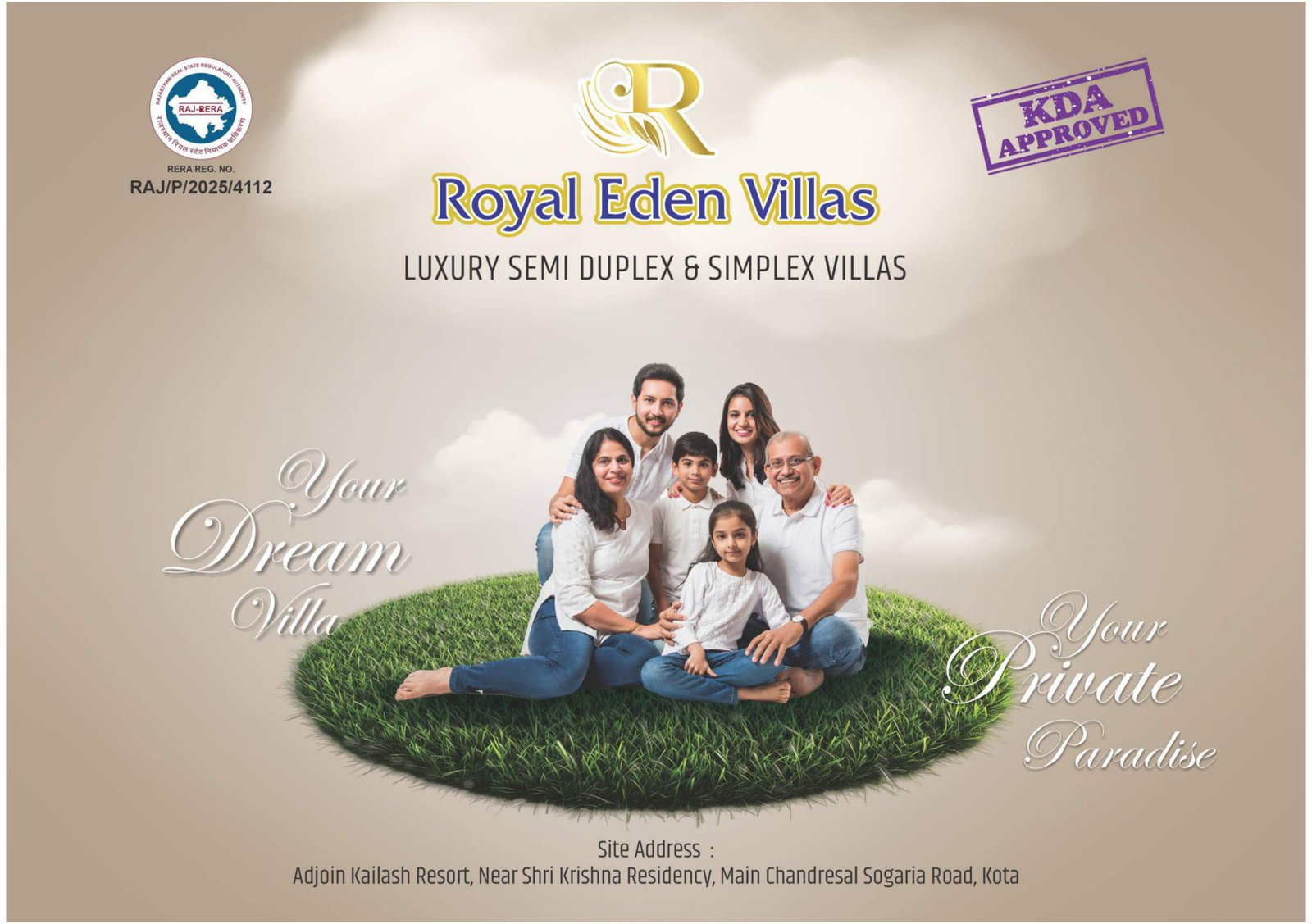 Royal Eden Villas – Luxury Semi Duplex & Simplex Villas (3BHK), Kota