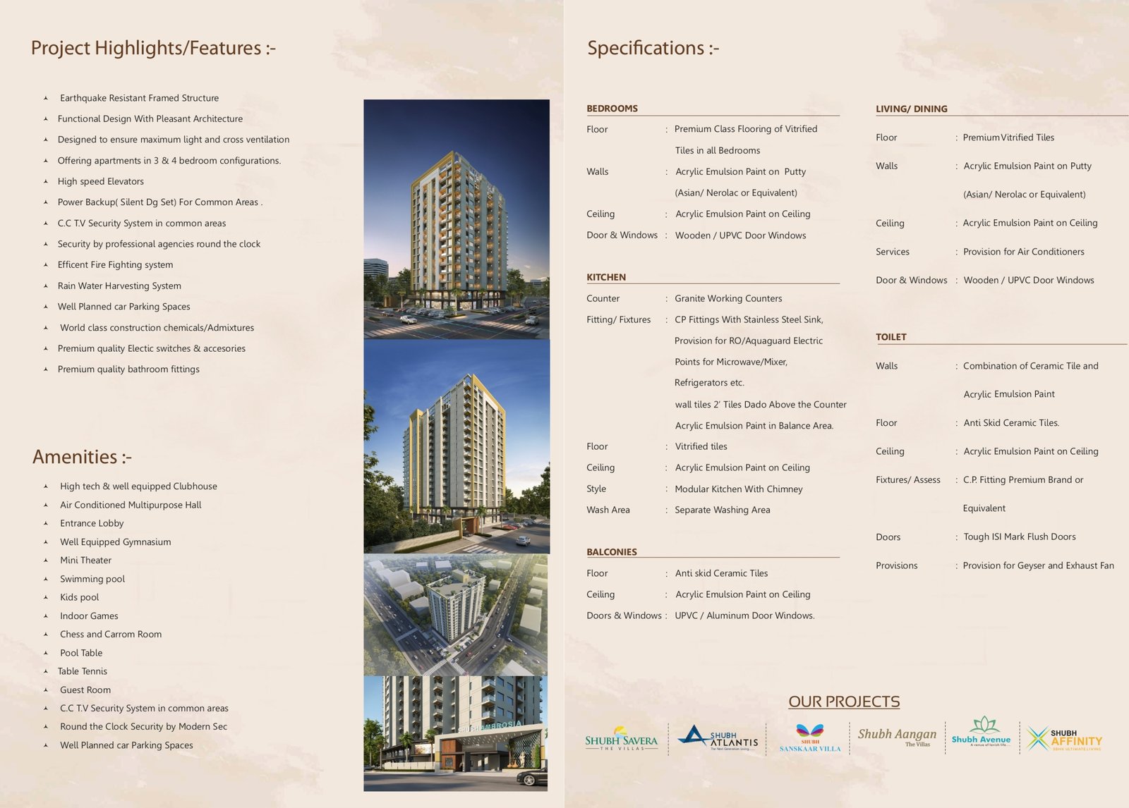 Shubh Ambrosia – Premium 3 & 4 BHK Apartment Project